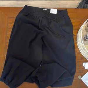 Black express dressy joggers brand new with tags size M